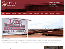 Tablet Screenshot of loboequipment.com